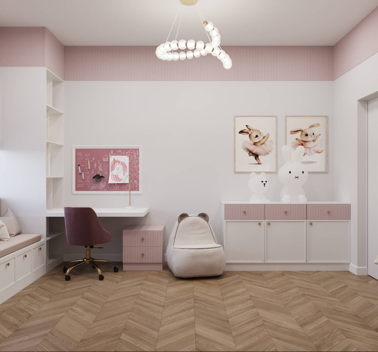 kreatyny architwkt - pokój dziewczynki 2
