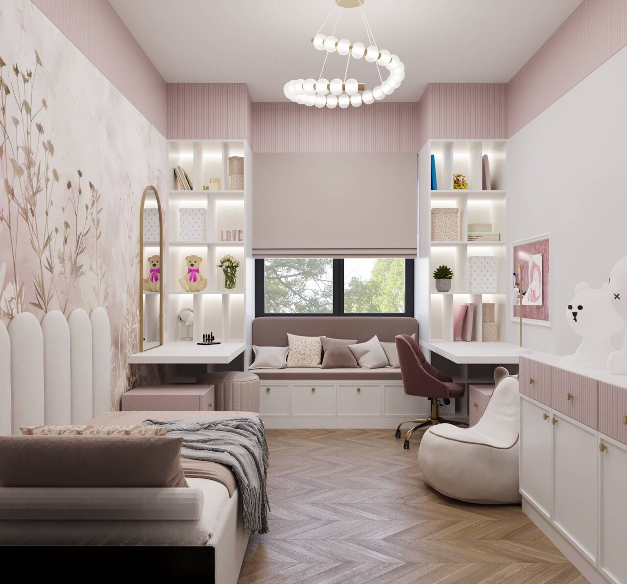 kreatywny architekt - pokój dziewczynki