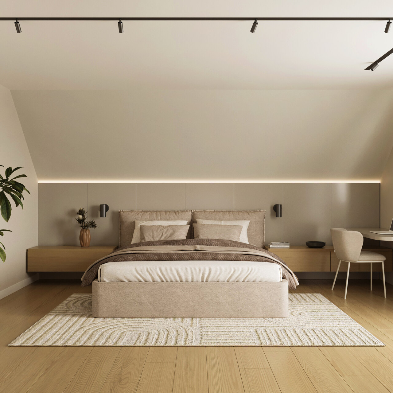 kreatywny architekt sypialnia