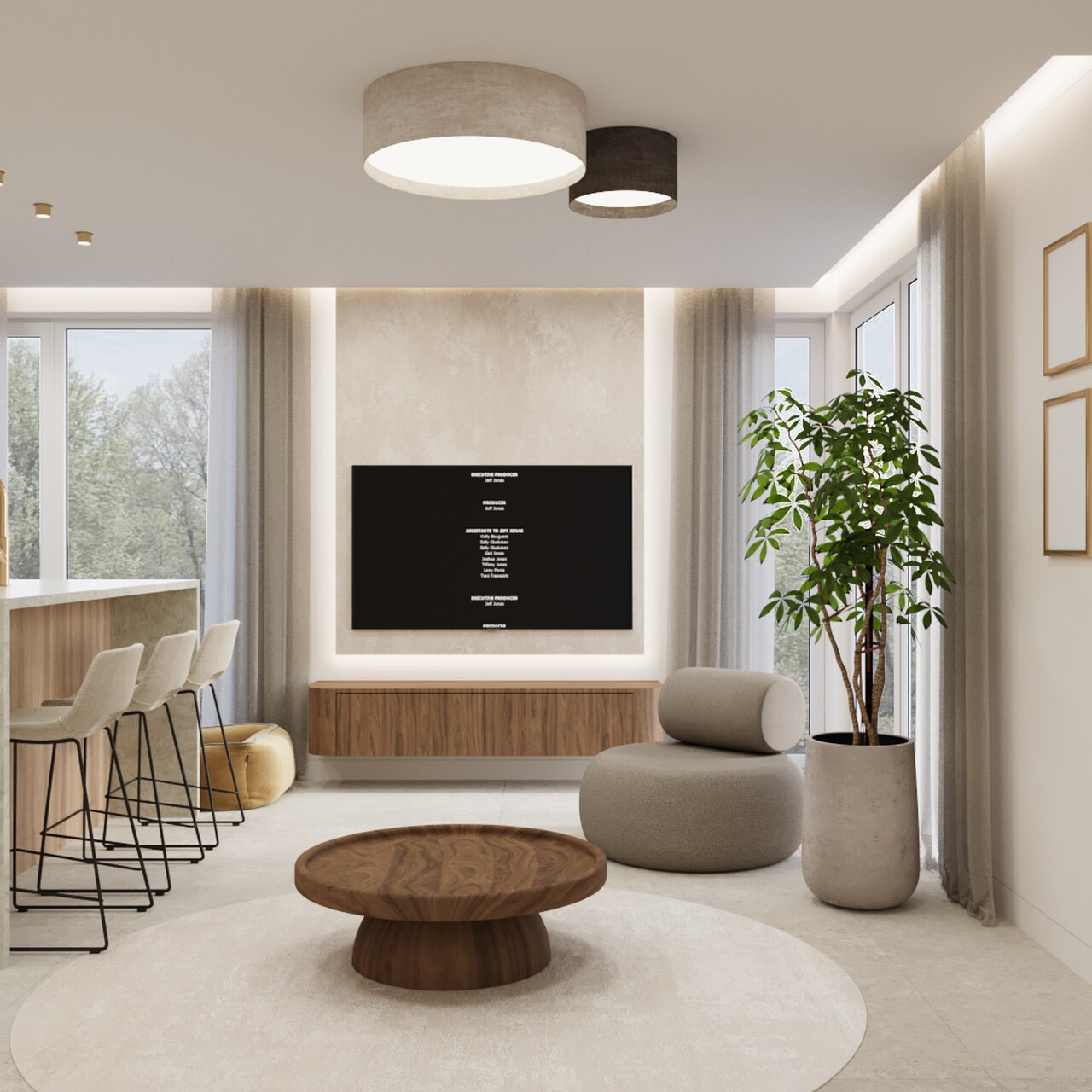 kreatywny architekt - salon z kuchnią 3