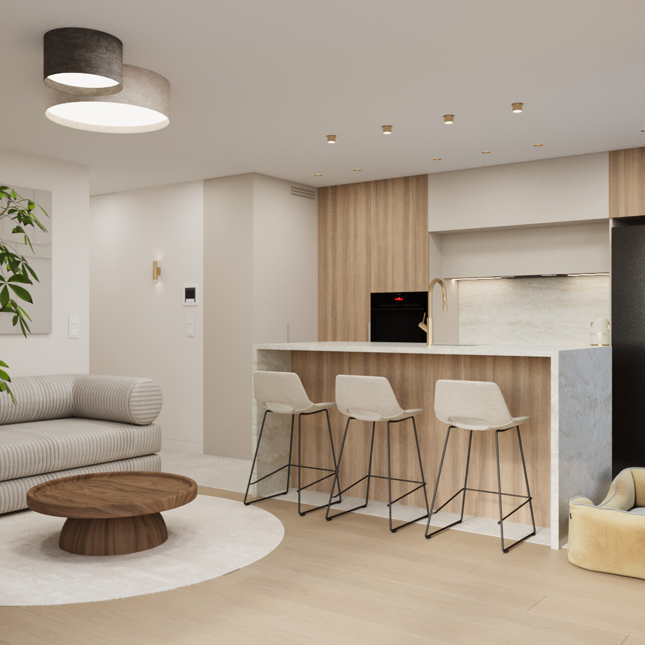 kreatywny architekt - salon z kuchnią 5